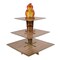 Beistle Tiki Torch Paper Cupcake Stand - 15.25" - Brown and Orange